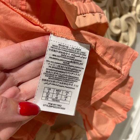 Guess by Marciano Coral/Peach Off-Shoulder Blouse - Picture 6 of 6